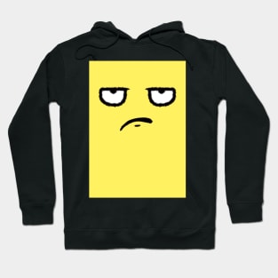 angry monster rolled his eyes. yellow t shirt. masks Hoodie